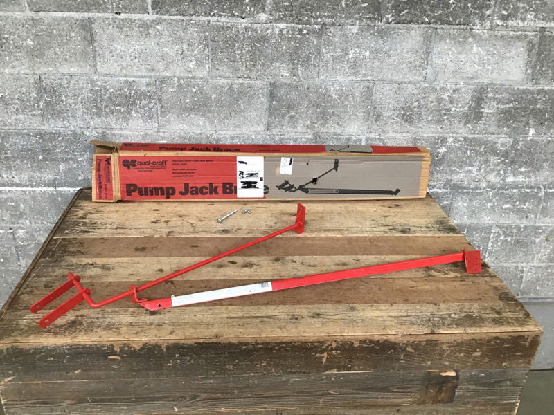 Qualcraft 2201 Pump Jack Brace, Steel Second Use Building Materials