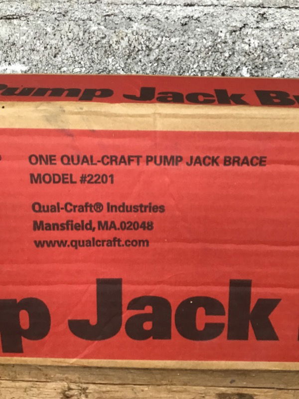 Qualcraft 2201 Pump Jack Brace, Steel Second Use Building Materials