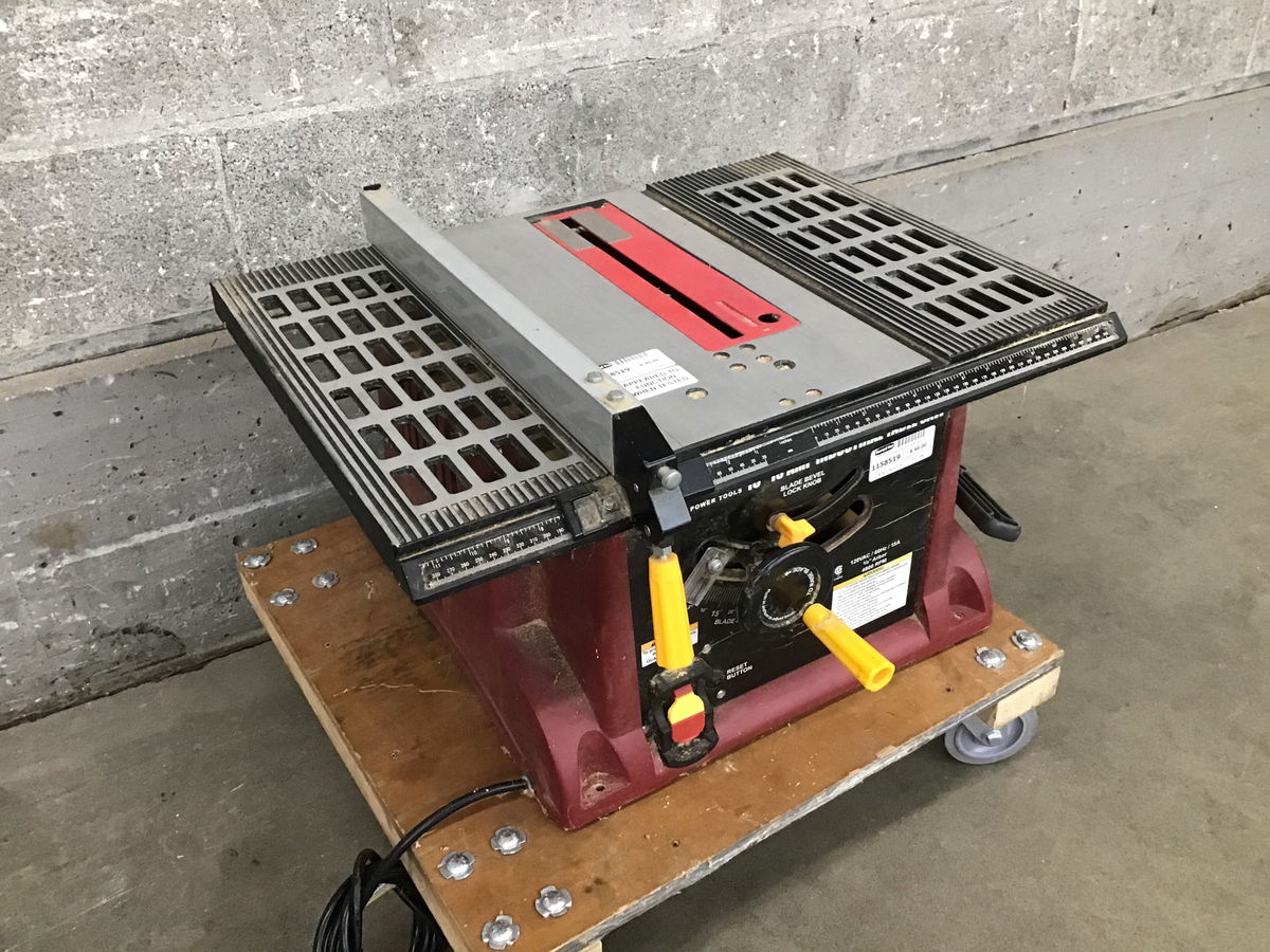 10″ Chicago Electric Table Saw Second Use Building Materials and