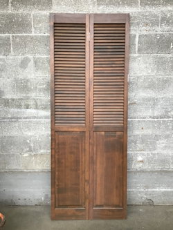 30″ Louver & Panel Bi-Fold Door | Second Use Building Materials and Salvage
