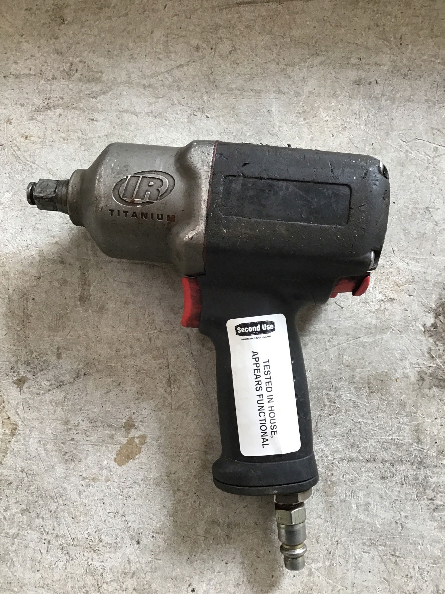 IngersollRand Titanium 1/2″ Pneumatic Impact Driver Second Use