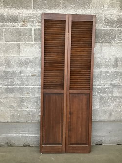 30″ Louver & Panel Bi-Fold Door | Second Use Building Materials and Salvage