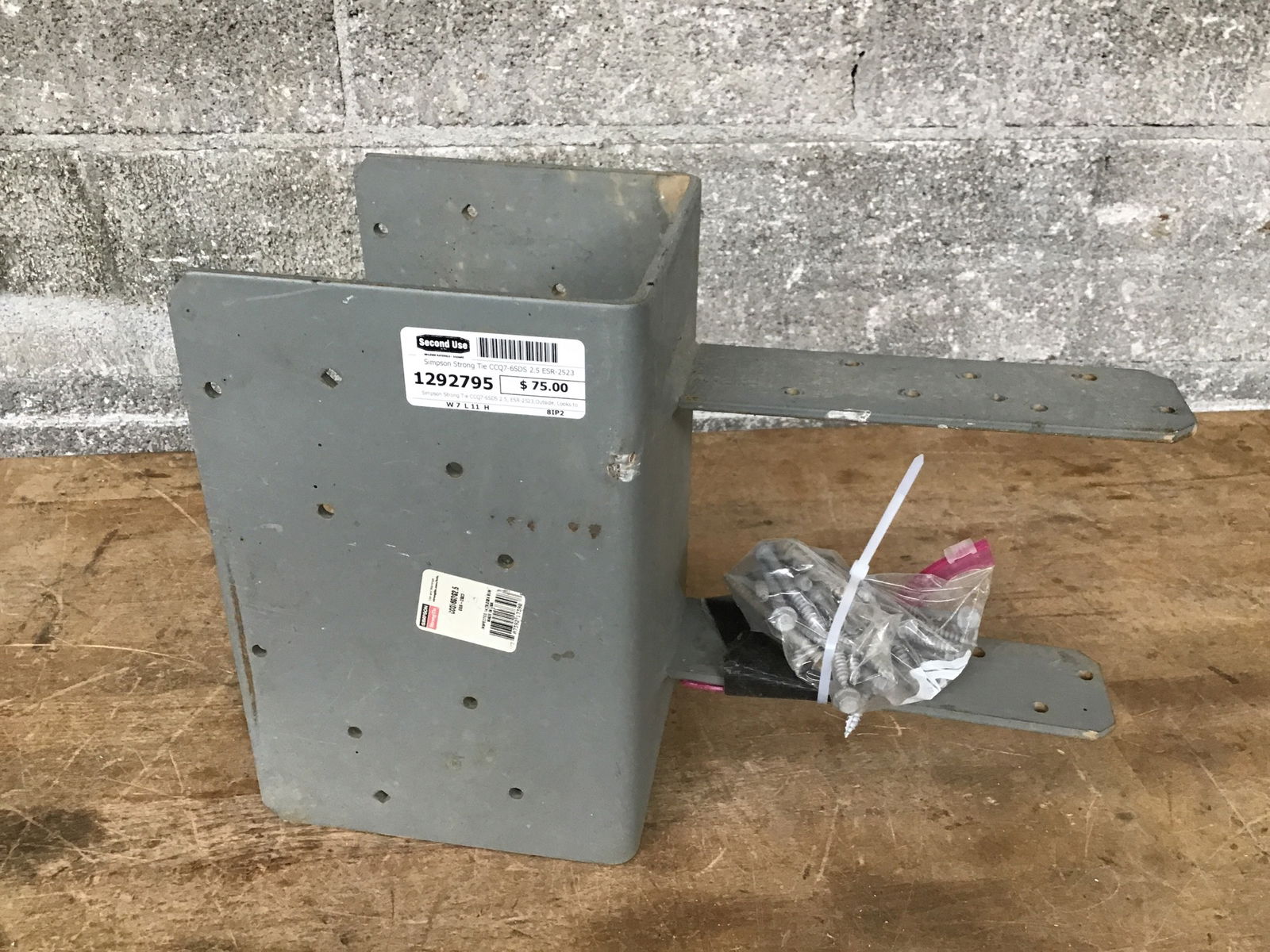 Simpson Strong Tie CCQ7-6SDS 2.5 ESR-2523 | Second Use