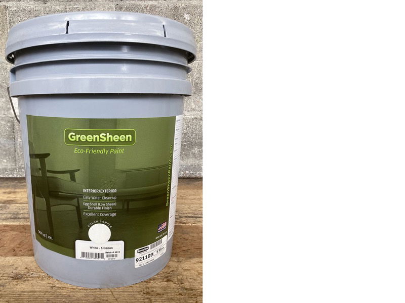 White Paint by GreenSheen (5 Gallons) Second Use Building Materials