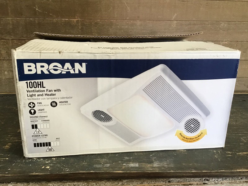 Broan 100HL Vent Fan u0026 Heater | Second Use Building Materials and Salvage |  Retail Stores In Seattle and Tacoma
