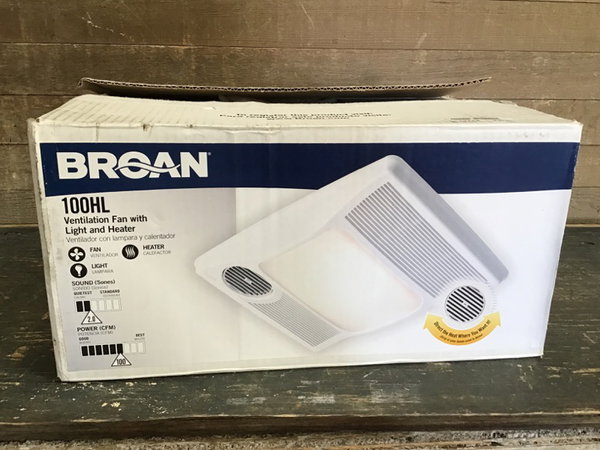 Broan 100HL Vent Fan u0026 Heater | Second Use Building Materials and Salvage |  Retail Stores In Seattle and Tacoma