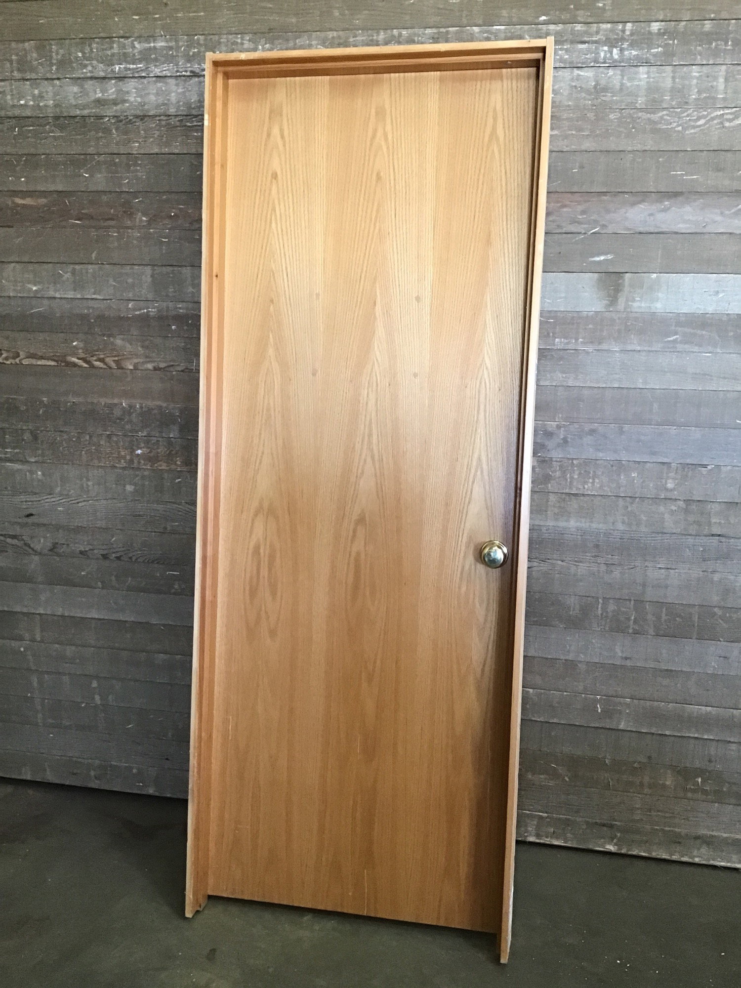 30″ Hollow Core Oak In Jamb | Second Use Building Materials and Salvage