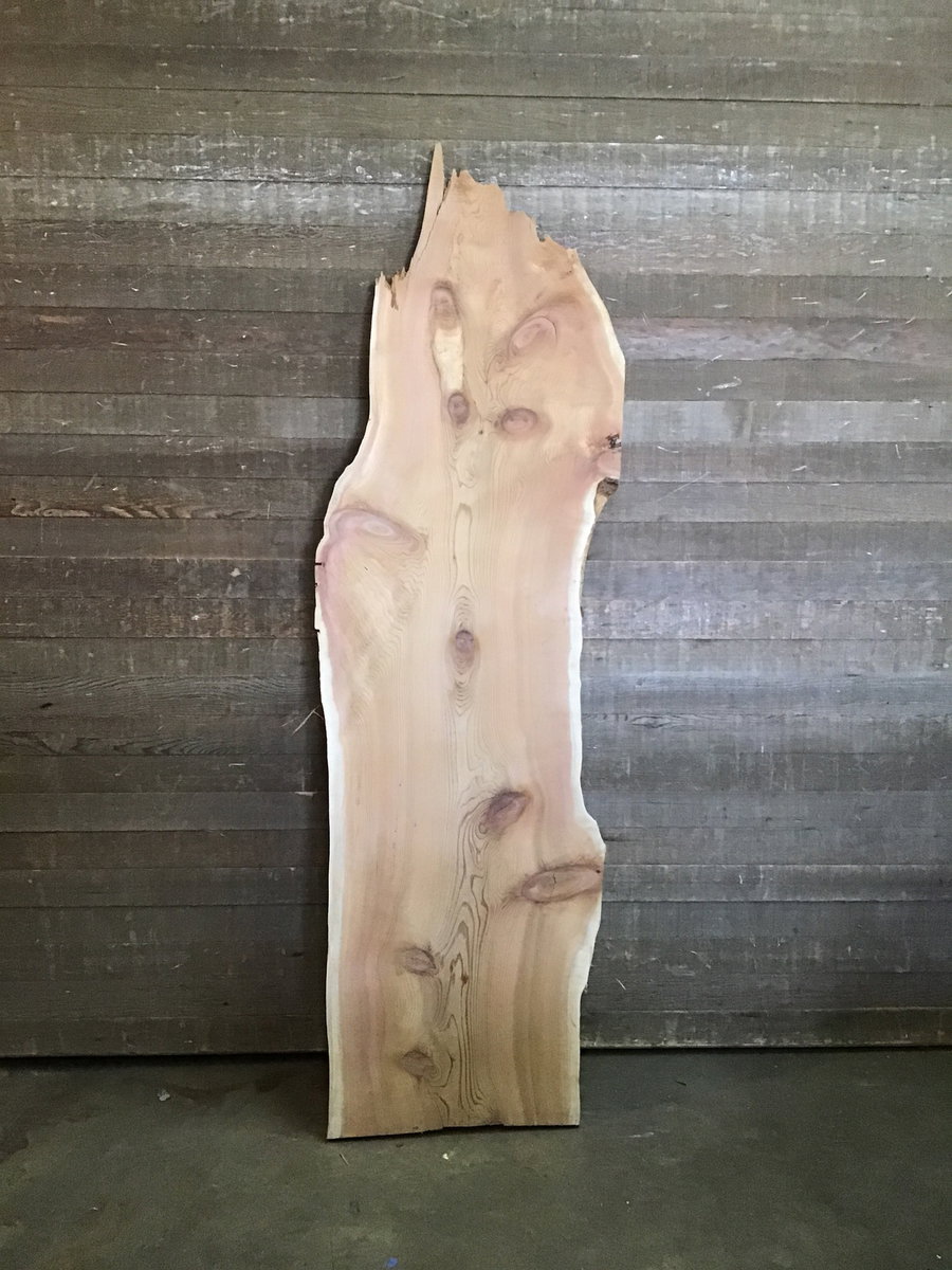 Sanded Live Edge Western Red Cedar Slab | Second Use Building Materials ...
