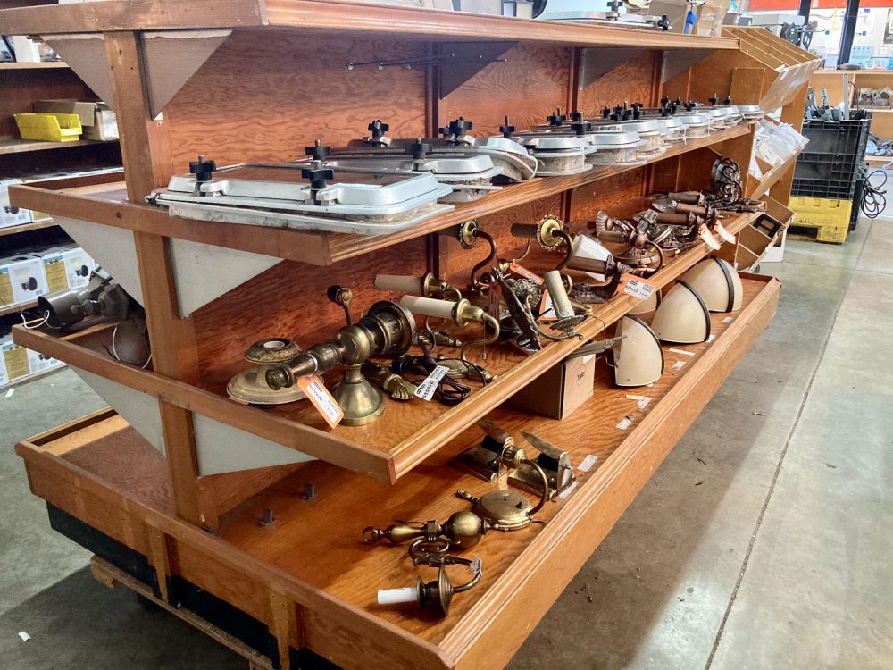 Historical Materials Lincoln Hardware Displays in Second Use