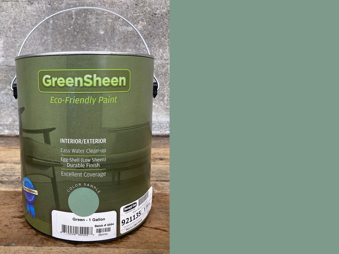 Crisp Green Sheen Paint Recycling Design Photography Crisp Green Sheen Paint Recycling Design Photography